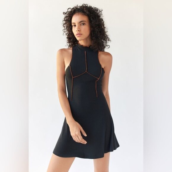 NWT Urban Outfitters Deja Seamed Mini Dress - Picture 1 of 3
